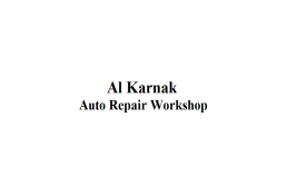 Al Karnak Auto Repair Workshop